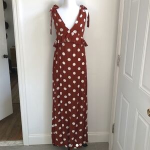 Polka Dot Maxi Dress (S)